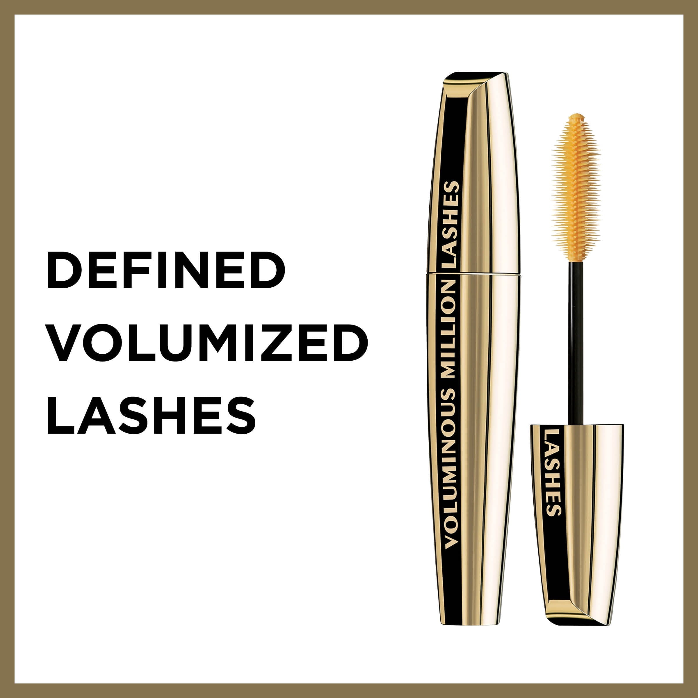 L'Oreal Paris Voluminous Million Lashes Waterproof Mascara, Blackest Black