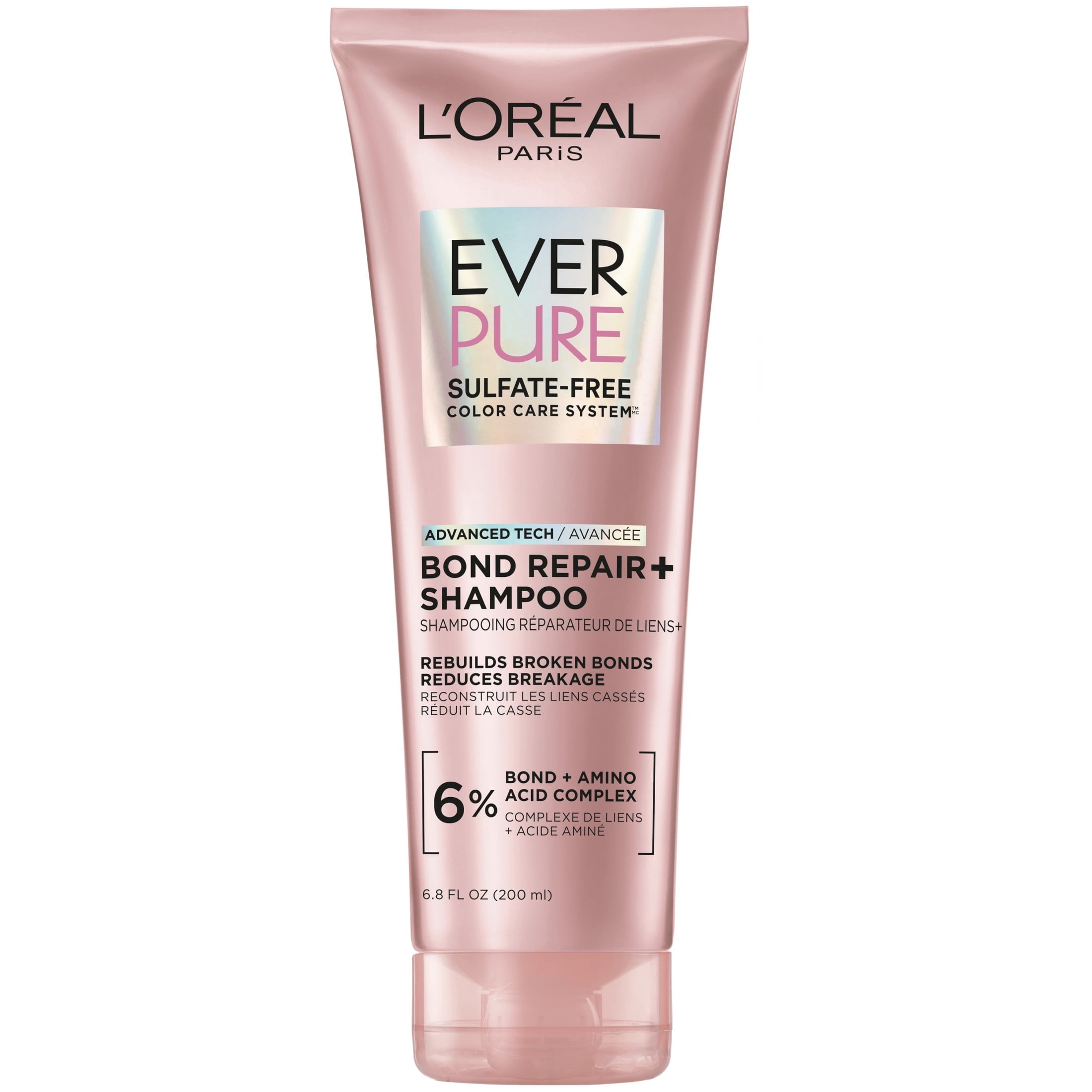 L'Oreal Paris EverPure Sulfate Free Bond Strengthening Shampoo, Conditioner, & Pre Shampoo Treatment Set, 6.8 fl oz