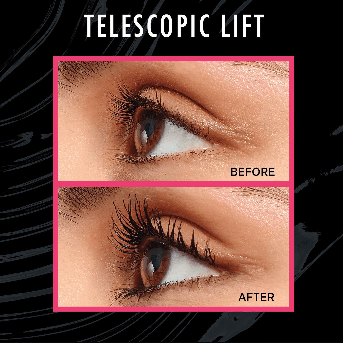 L'Oreal Paris Telescopic Lift Mascara, Black, Liquids, 36HR Wear, 0.33 fl oz