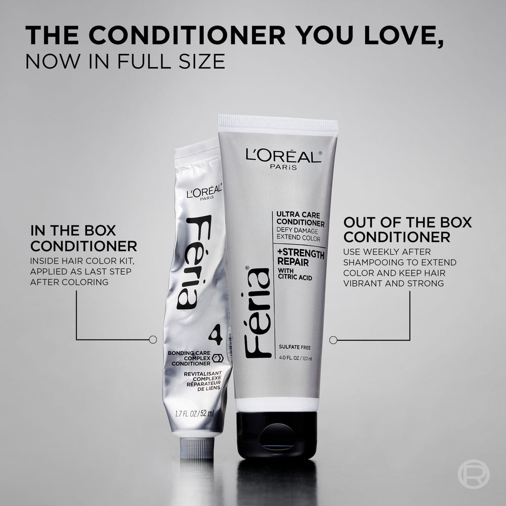 L'Oreal Paris Feria - Hair Color Strength Repair Ultra Care Conditioner, 4 fl oz