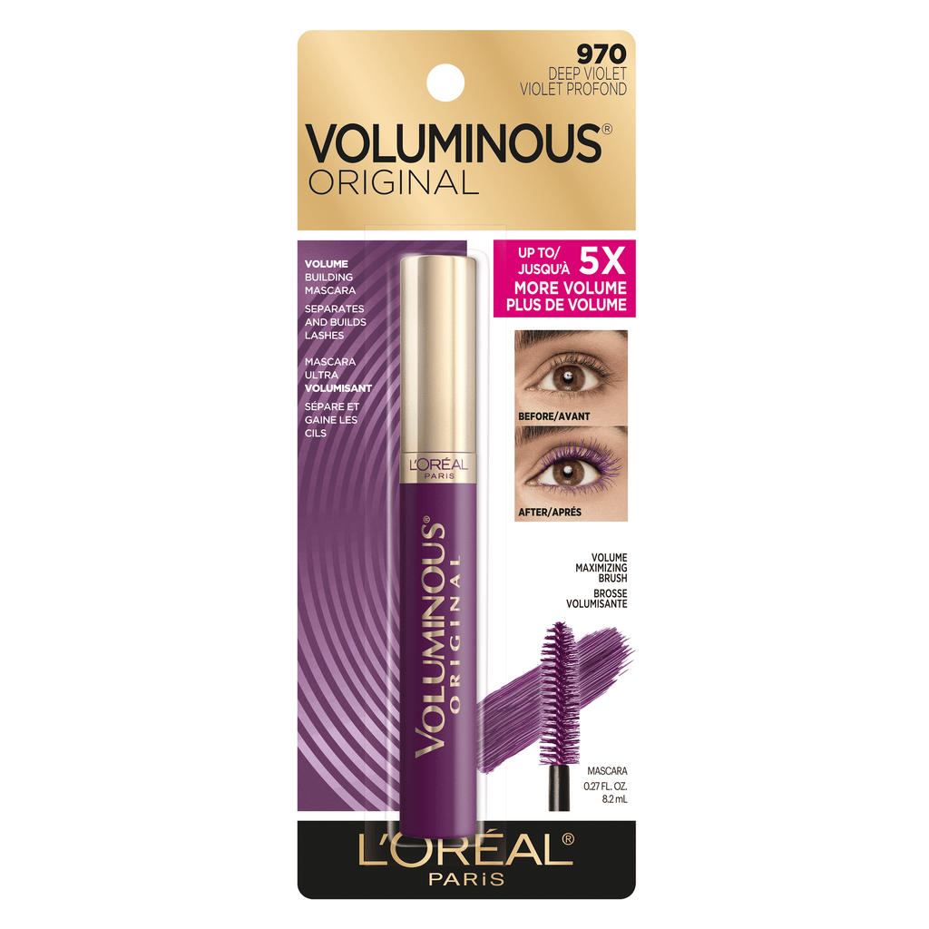 L'Oreal Paris Voluminous Original Washable Bold Eye Mascara, Deep Violet, 0.27 fl. oz.