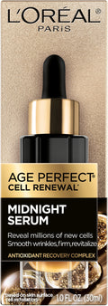 L'Oreal Paris Age Perfect Cell Renewal Midnight Serum, Anti-Aging Complex, 1 fl oz