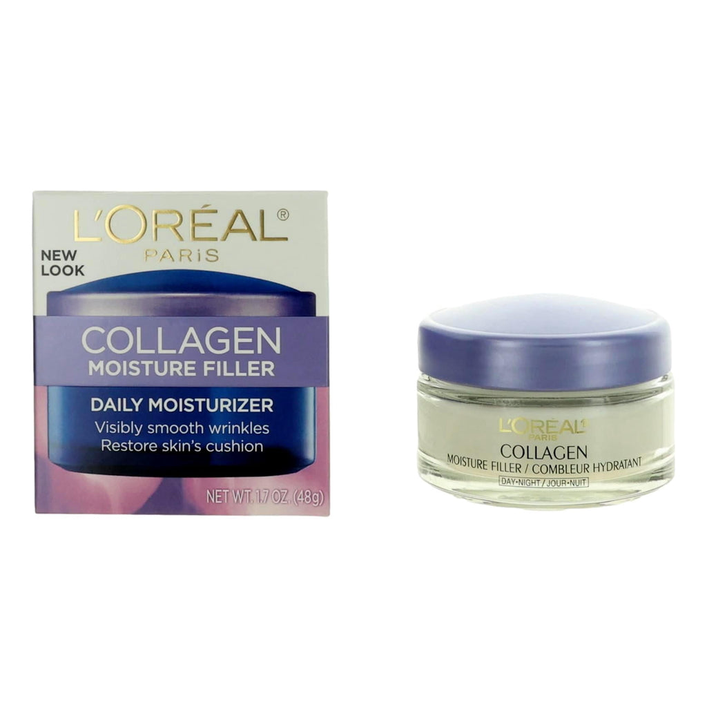 L'Oreal Paris Collagen Moisture Filler Facial Day Night Cream, Anti-Aging, 1.7 oz