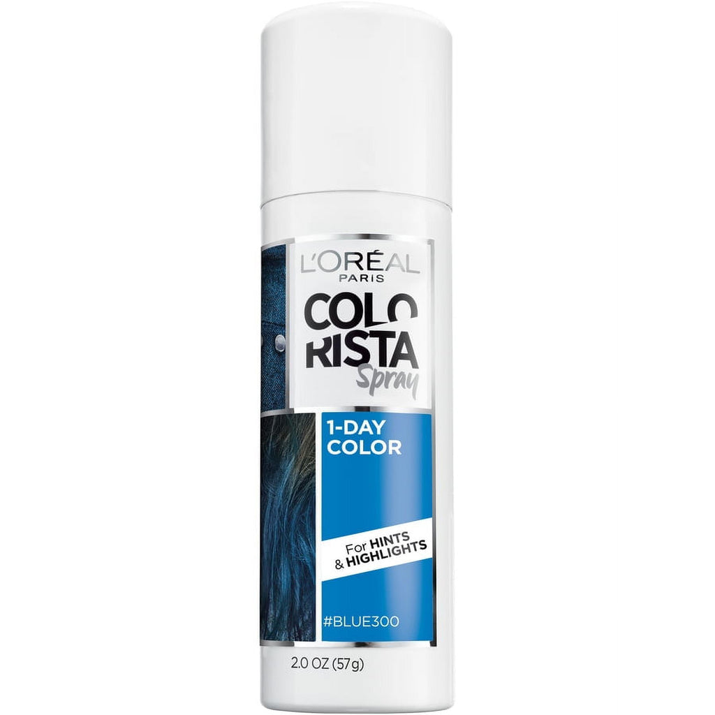 L'Oreal Paris Colorista Spray, Aerosol, Temporary Hair Color, Blue, 2 oz