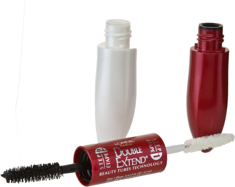 L'Oreal Paris Double Extend Tubing Mascara Lengthening in 2 Steps, Black