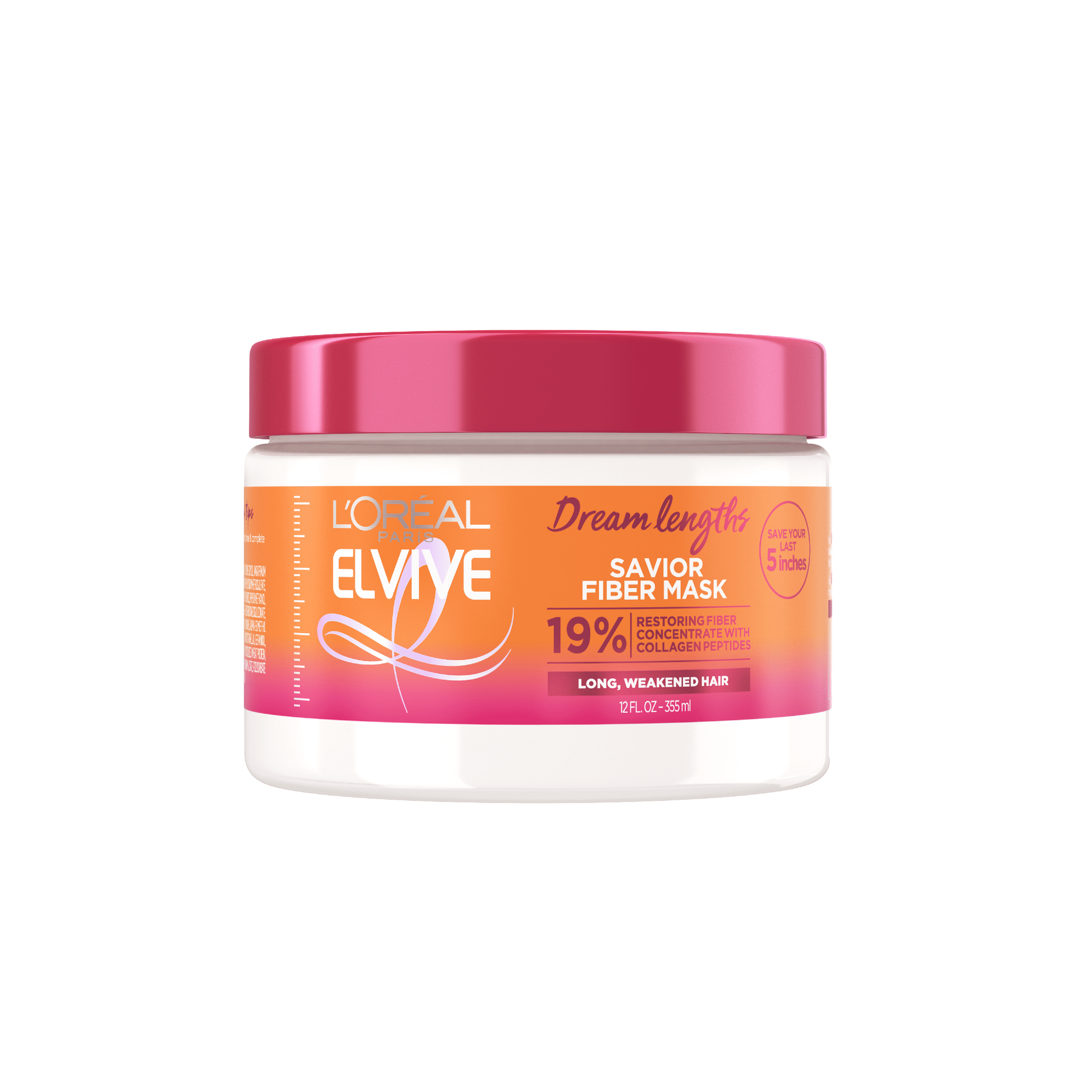 L'Oreal Paris Elvive Dream Lengths Savior Fiber Hair Mask, 12 fl oz