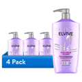 (4 pack) L'Oreal Paris Elvive Hyaluron Plump Hydrating Hair Conditioner, Squeeze Bottle, 26.5 fl oz