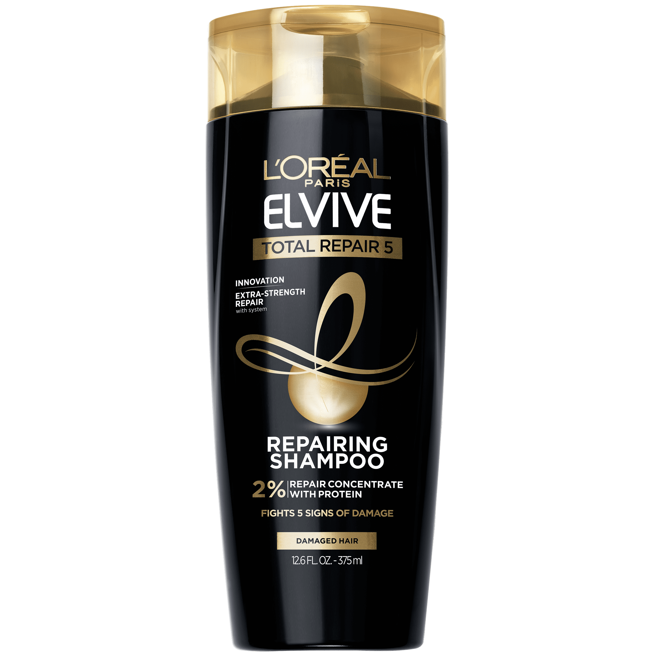 L'Oreal Paris Elvive Total Repair 5 Repairing Shampoo, Squeeze, 12.6 fl oz