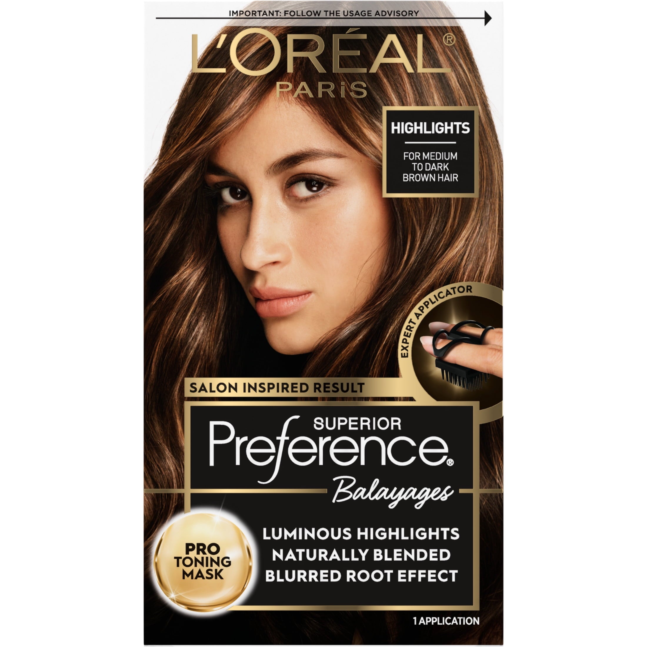 L'Oreal Paris Superior Preference Balayage At-Home Highlighting Kit, Medium to Dark Brown, 1 ct