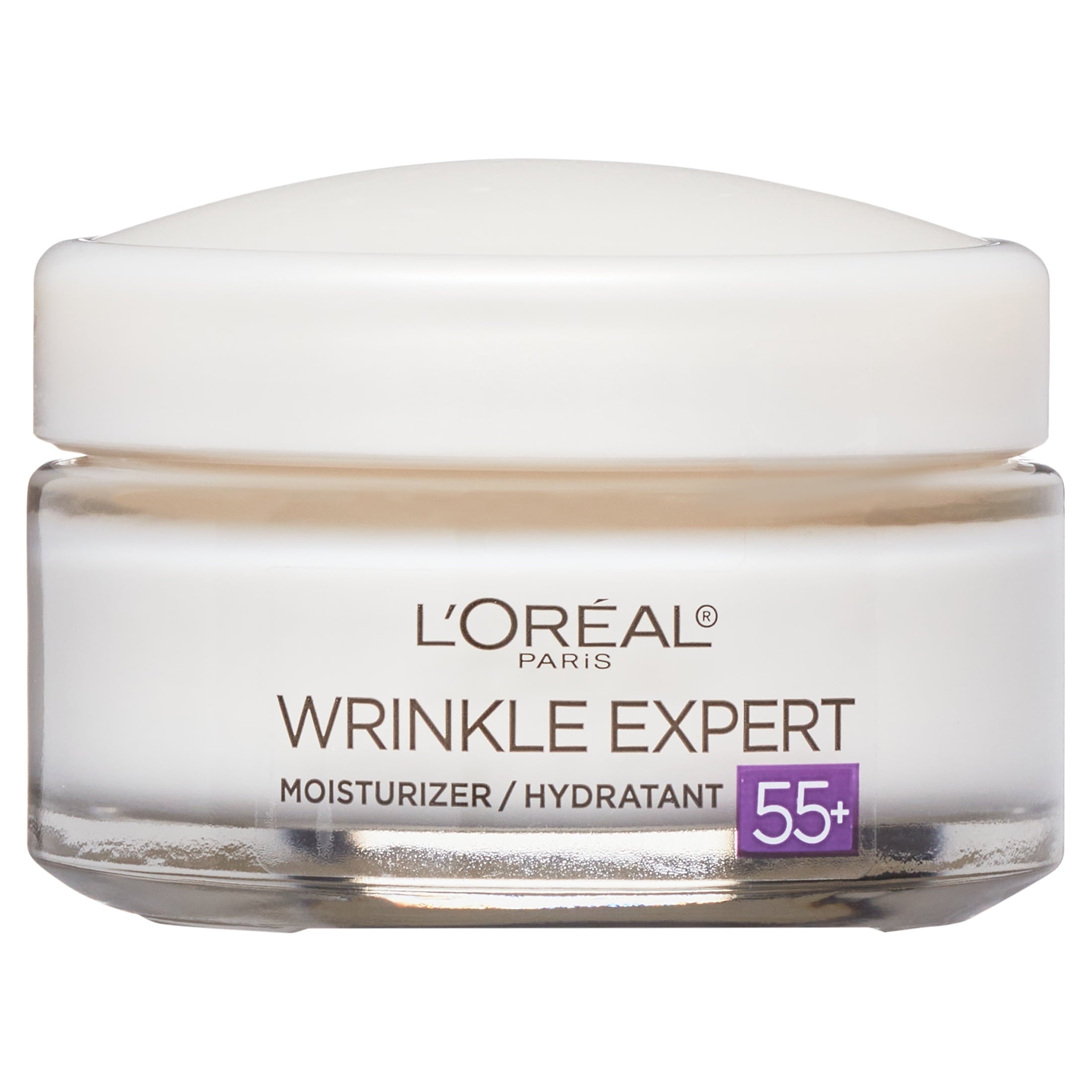 L'Oreal Paris Wrinkle Expert 55+ Anti-Aging Face Moisturizer with Calcium, Non-Greasy, Suitable for Sensitive Skin 1.7oz