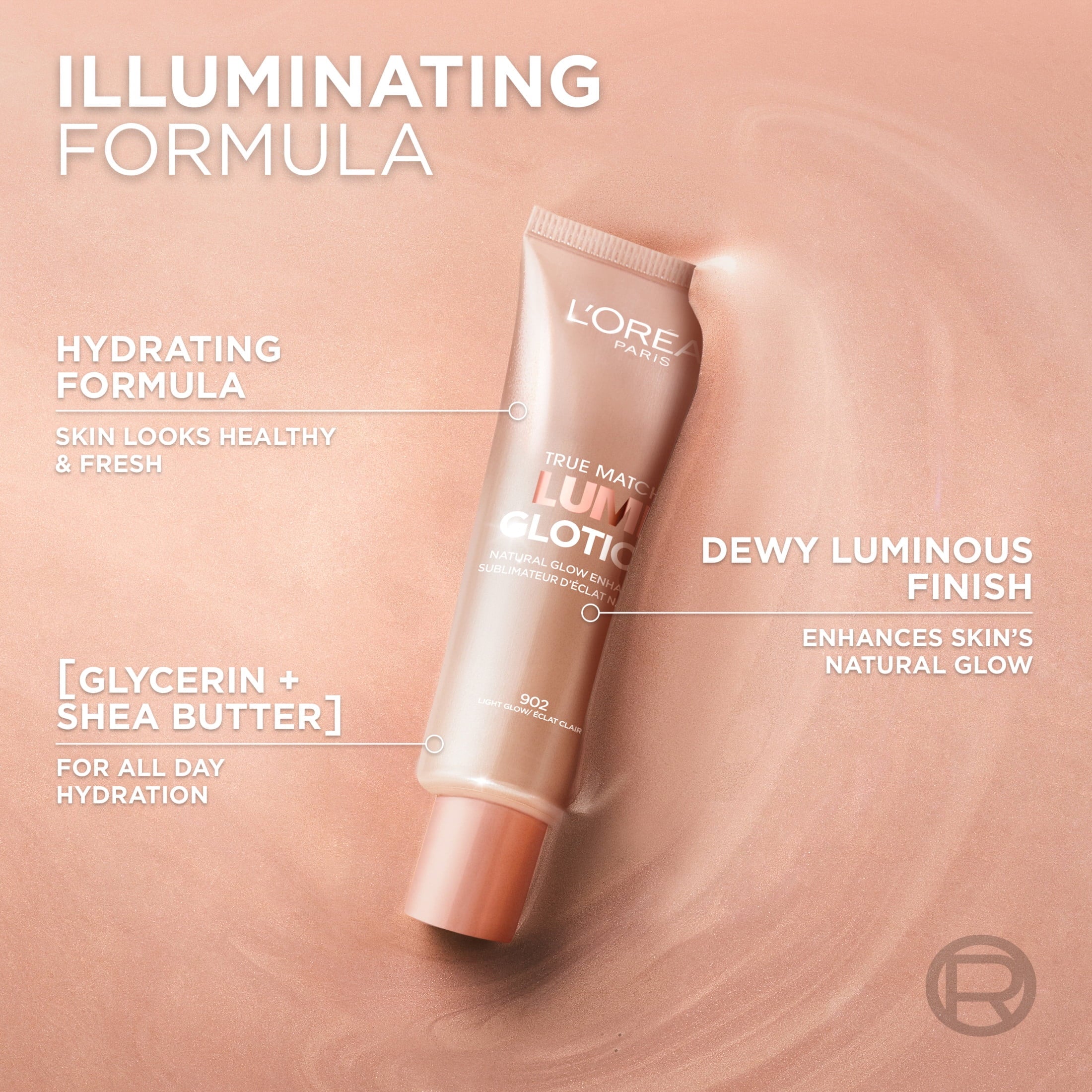L'Oreal Paris True Match Lumi Glotion Natural Glow Enhancer, Medium, 1.35 fl oz
