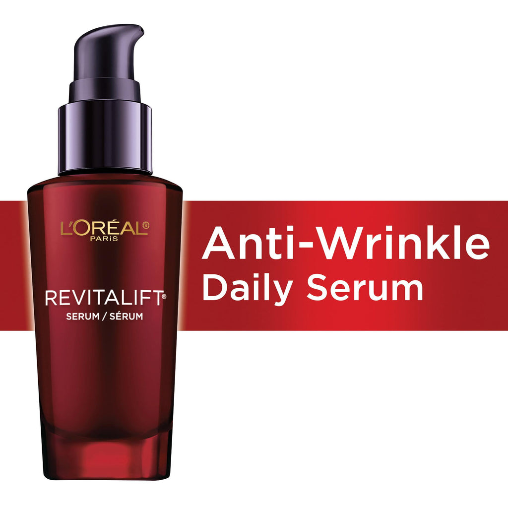 L'Oreal Paris Revitalift Triple Power Anti-Aging Concentrated Face Serum, Hyaluronic Acid and Pro-Xylane, Reduces Wrinkles 1.0 fl. oz.