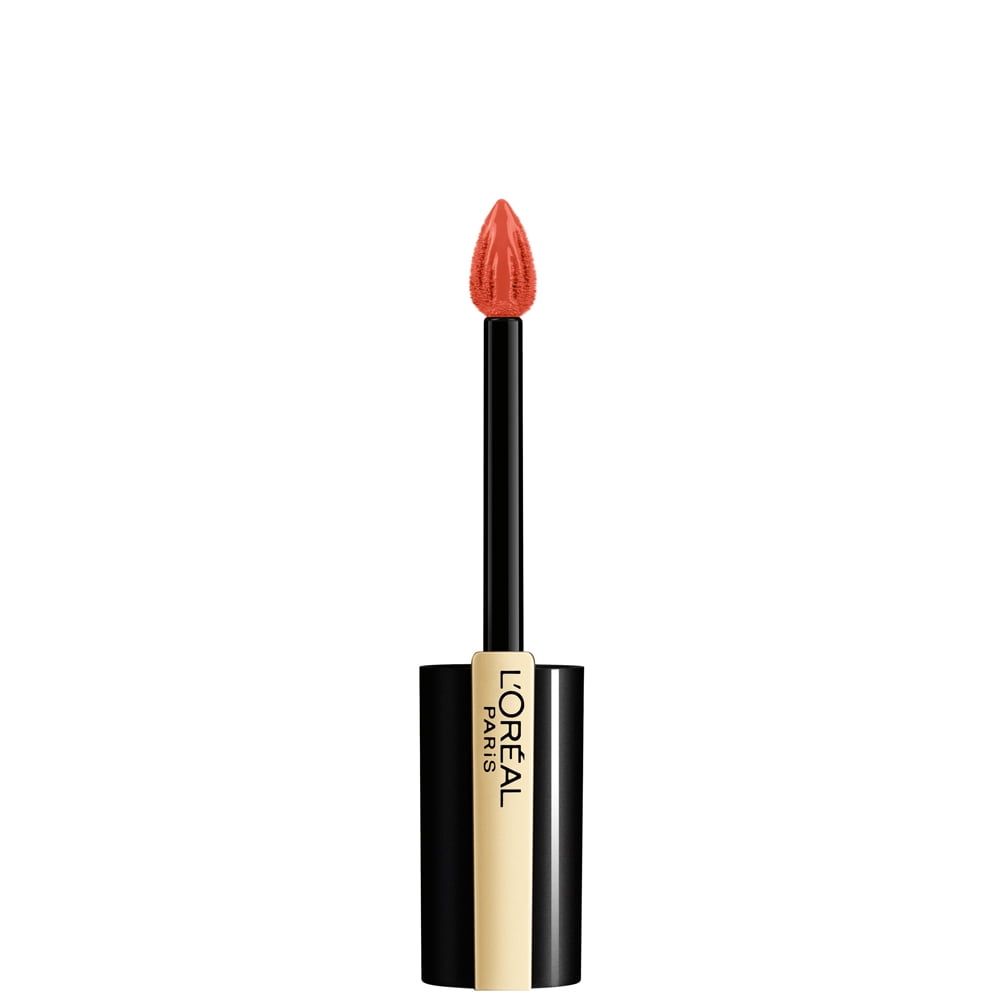 L'Oreal Paris Brilliant Signature Shiny Lip Stain, Be Courageous, 0.21 fl oz, Smudge-Proof