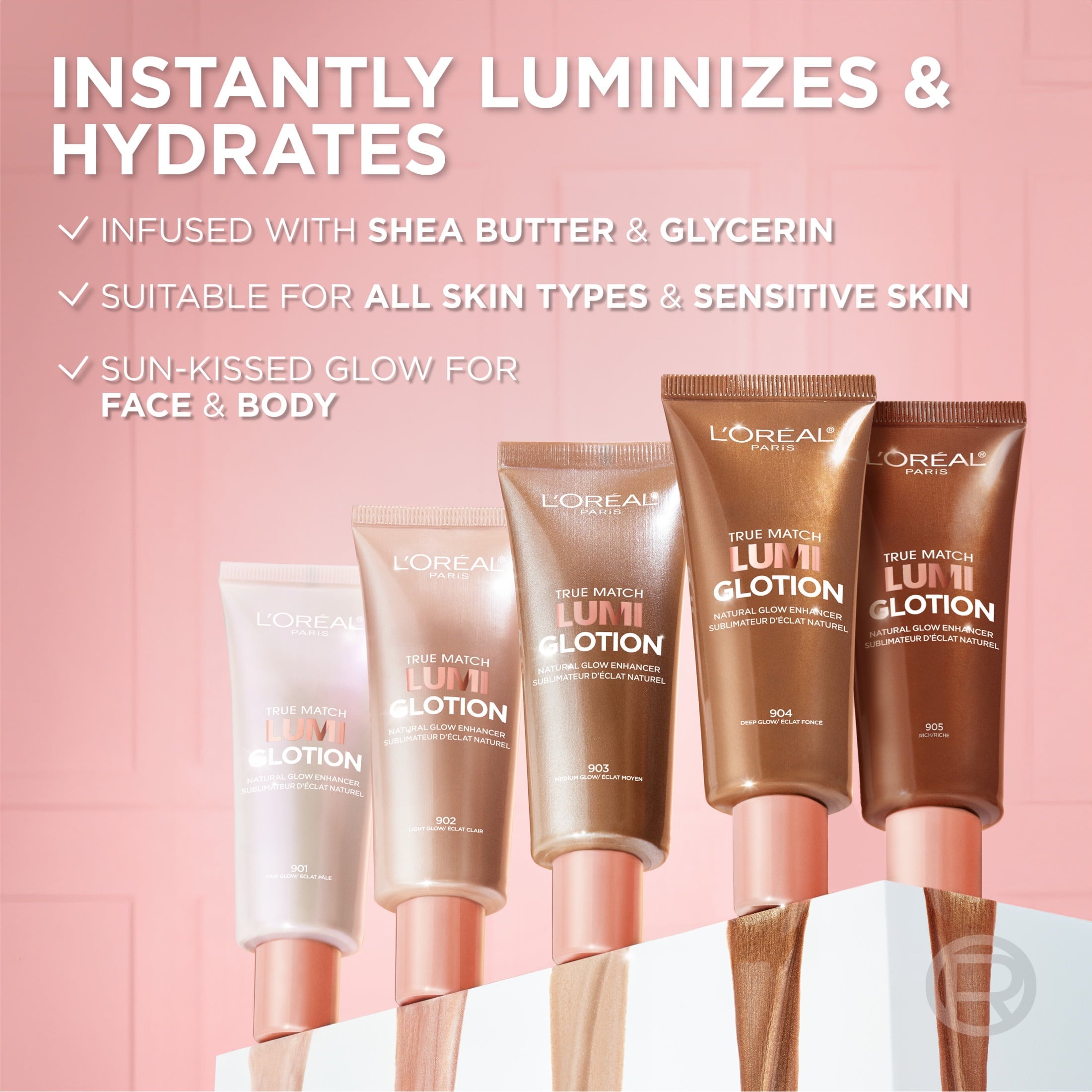 L'Oreal Paris Lumi Glotion Liquid Bronzer, Deep Hydrating, 1.35 Fl Oz