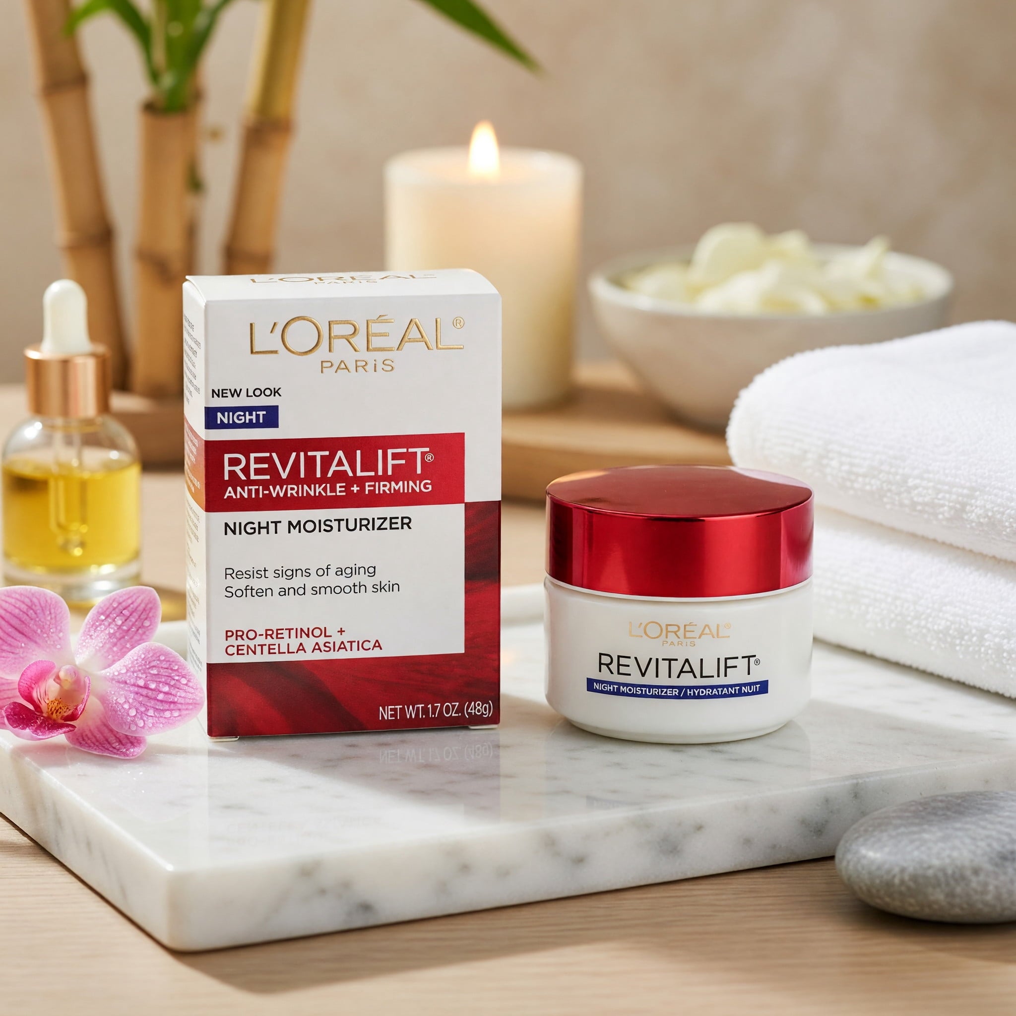 L'Oreal Paris Revitalift Anti-Wrinkle and Firming Night Cream, 1.7 oz