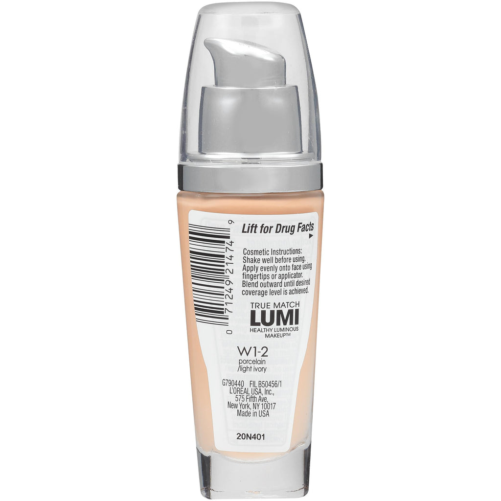 L'Oreal Paris True Match Liquid Foundation SPF 19, Hydrating, 1 fl oz