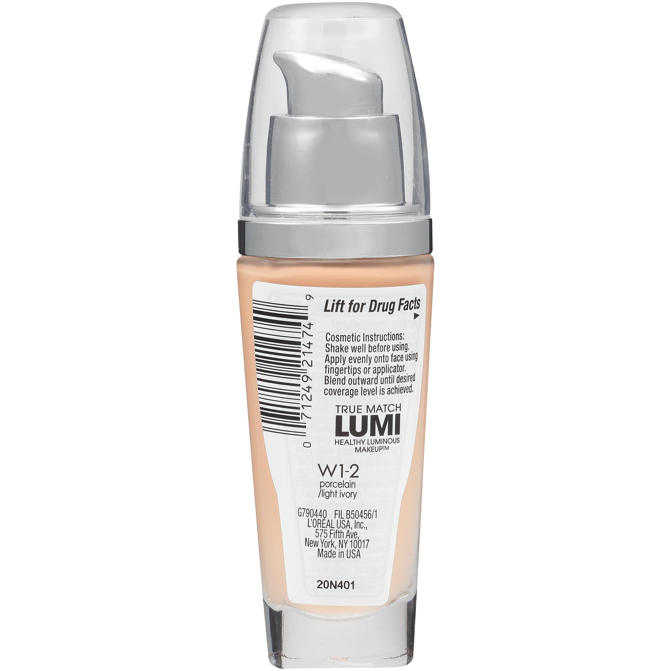 L'Oreal Paris True Match Liquid Foundation SPF 19, Hydrating, 1 fl oz