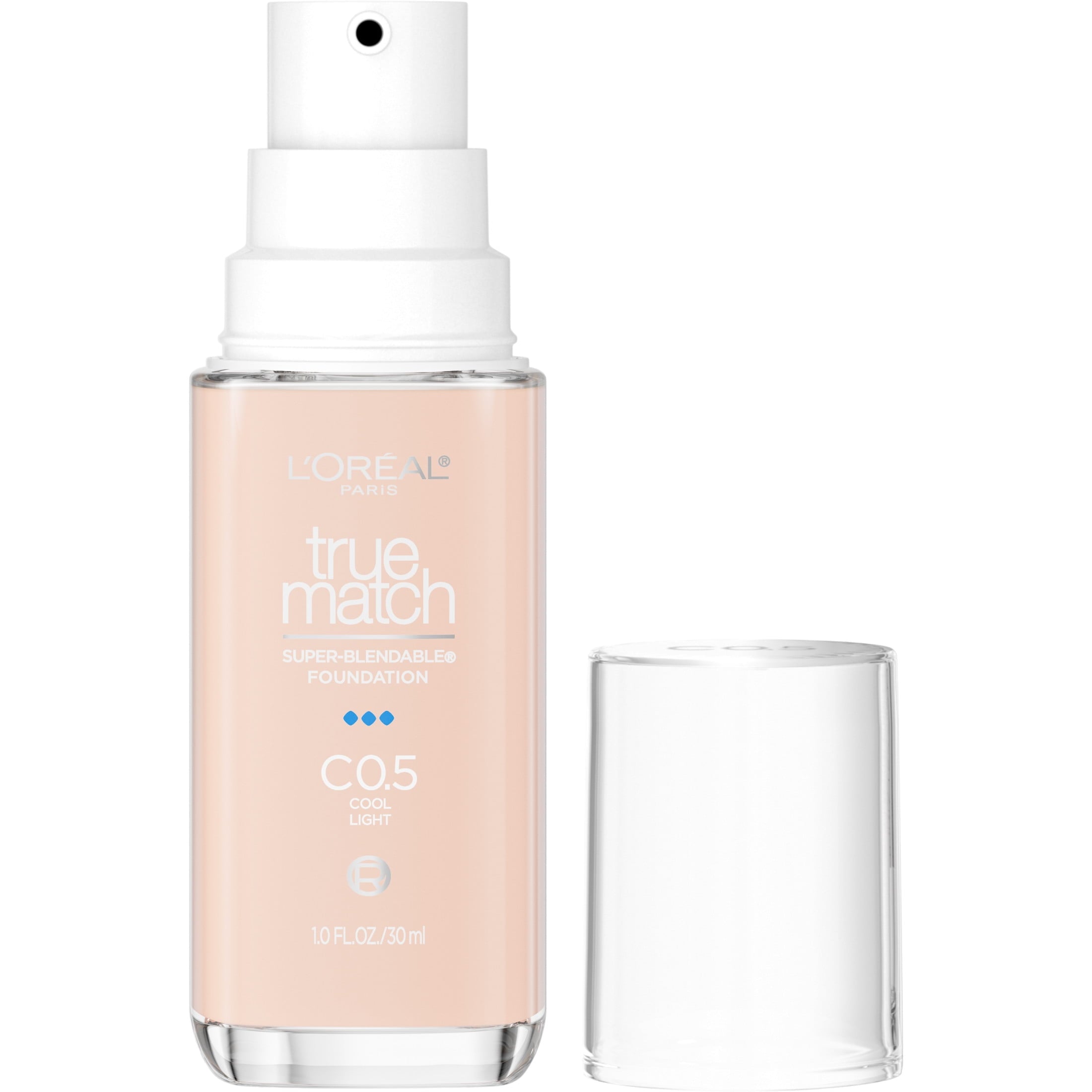 (2 pack) L'Oreal Paris True Match Cream Foundation Makeup, C0.5 Cool Light, 1 fl oz