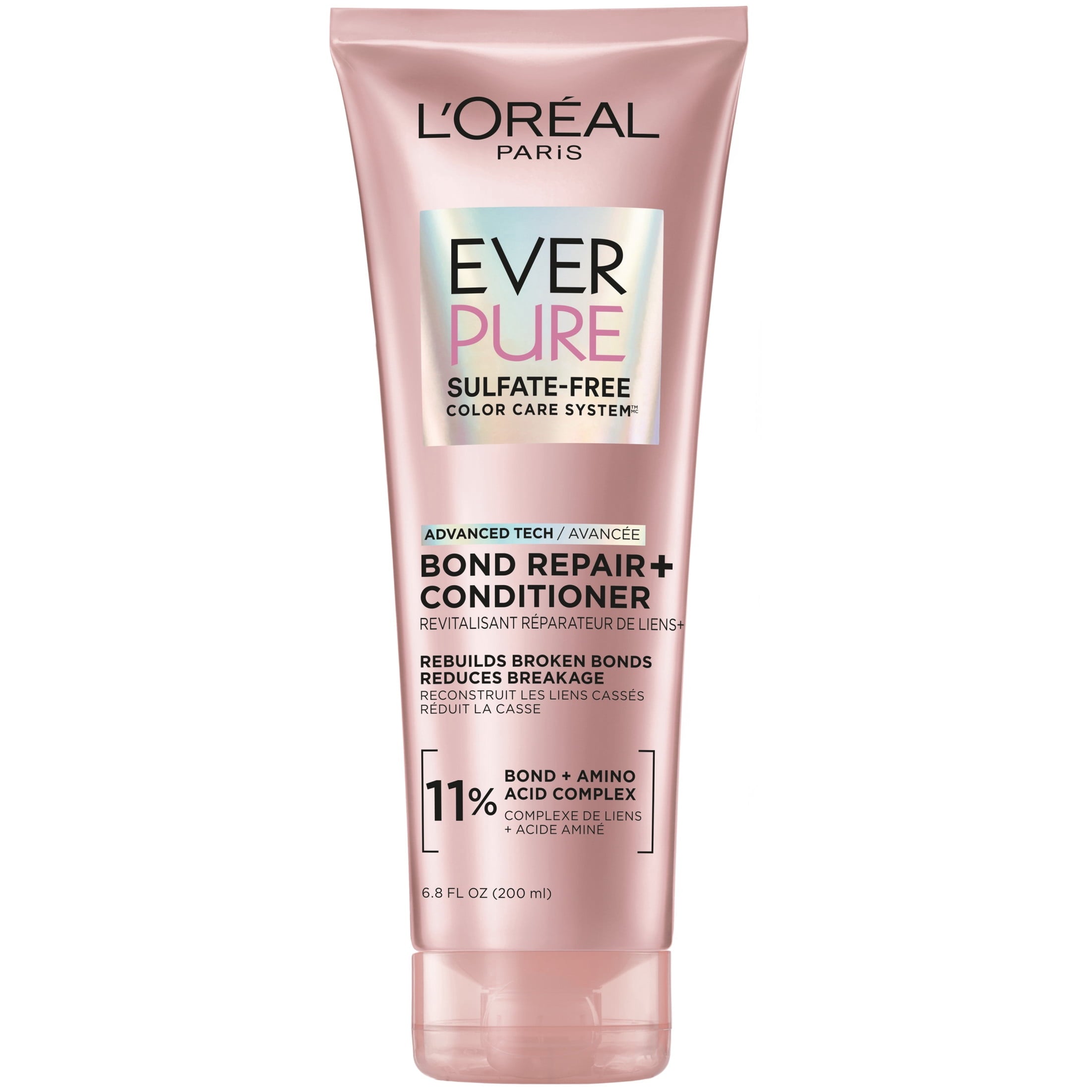 L'Oreal Paris EverPure Sulfate Free Bond Strengthening Shampoo, Conditioner, & Pre Shampoo Treatment Set, 6.8 fl oz
