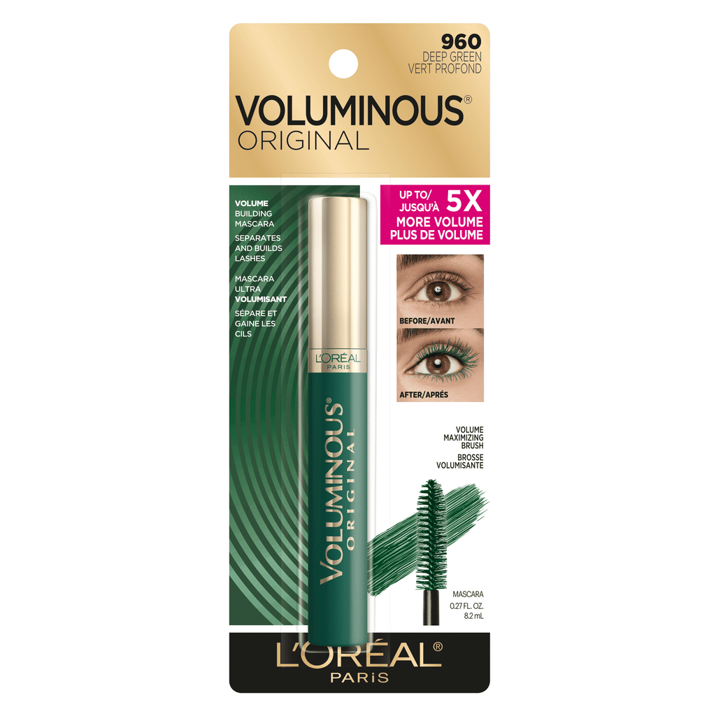 L'Oreal Paris Voluminous Original Washable Bold Eye Mascara, Deep Green