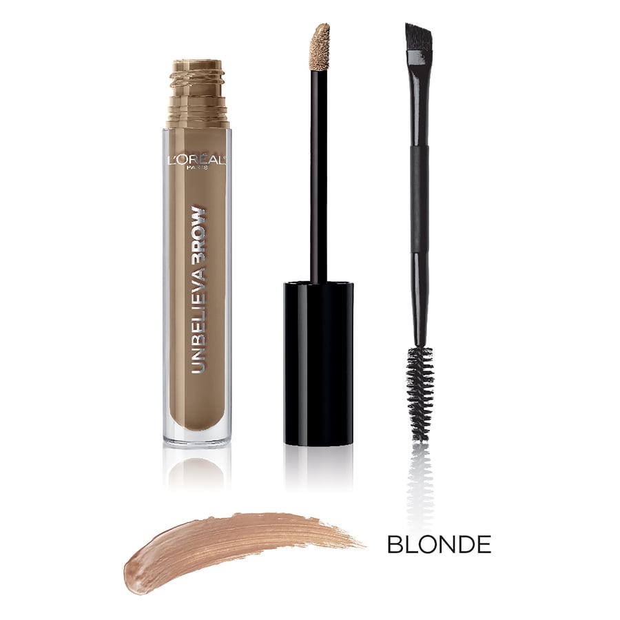 L'Oreal Paris Unbelieva-Brow Longwear Waterproof Tinted Gel, Blonde, 0.15 oz