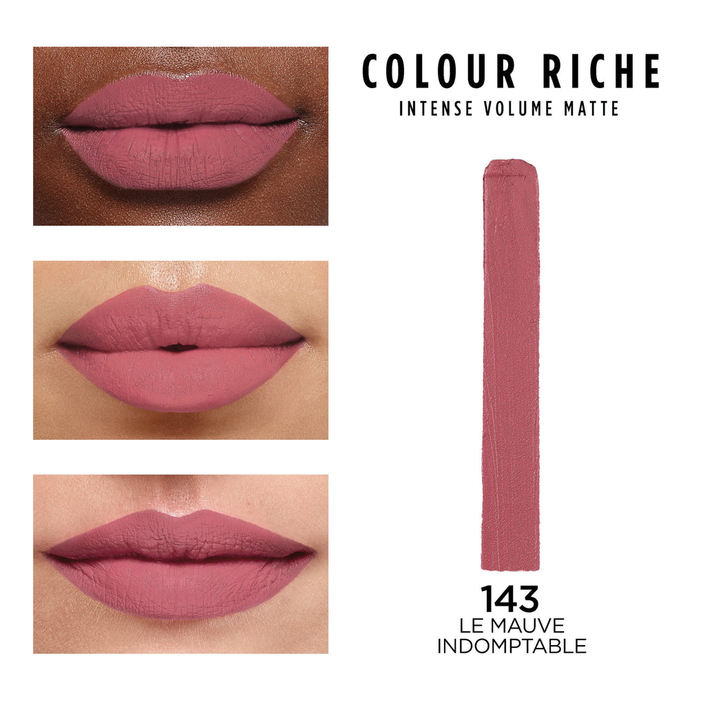 (2 pack) L'Oreal Paris Colour Riche Intense Volume Matte Lipstick Stick, Mauve, 0.06 oz