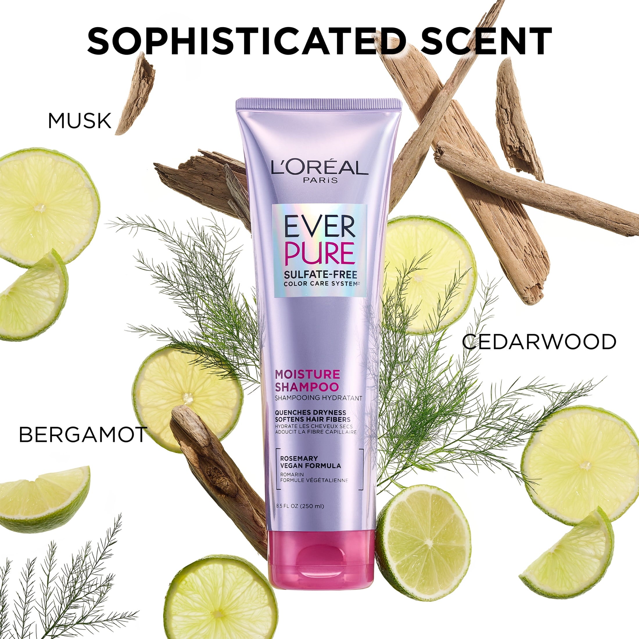L'Oreal Paris Sulfate Free Moisture Conditioner, Squeeze Tube, 8.5 fl oz