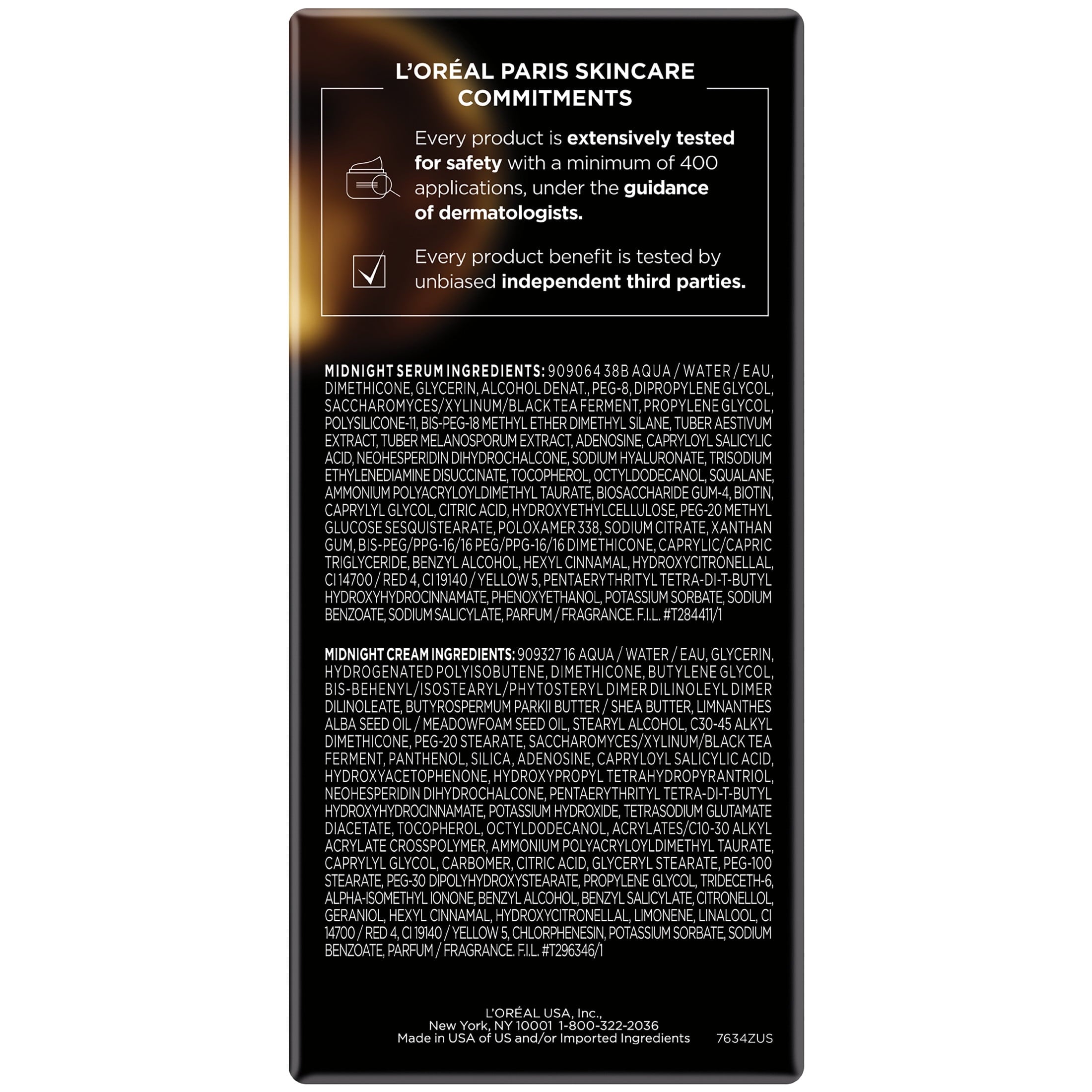 L'Oreal Paris Age Perfect Cell Renewal Duo Pack, Anti-Aging, Anti-Wrinkle Night Moisturizer & Serum with Antioxidant Recovery Complex and Vitamin E, 1.7 oz, 0.5 fl. oz.