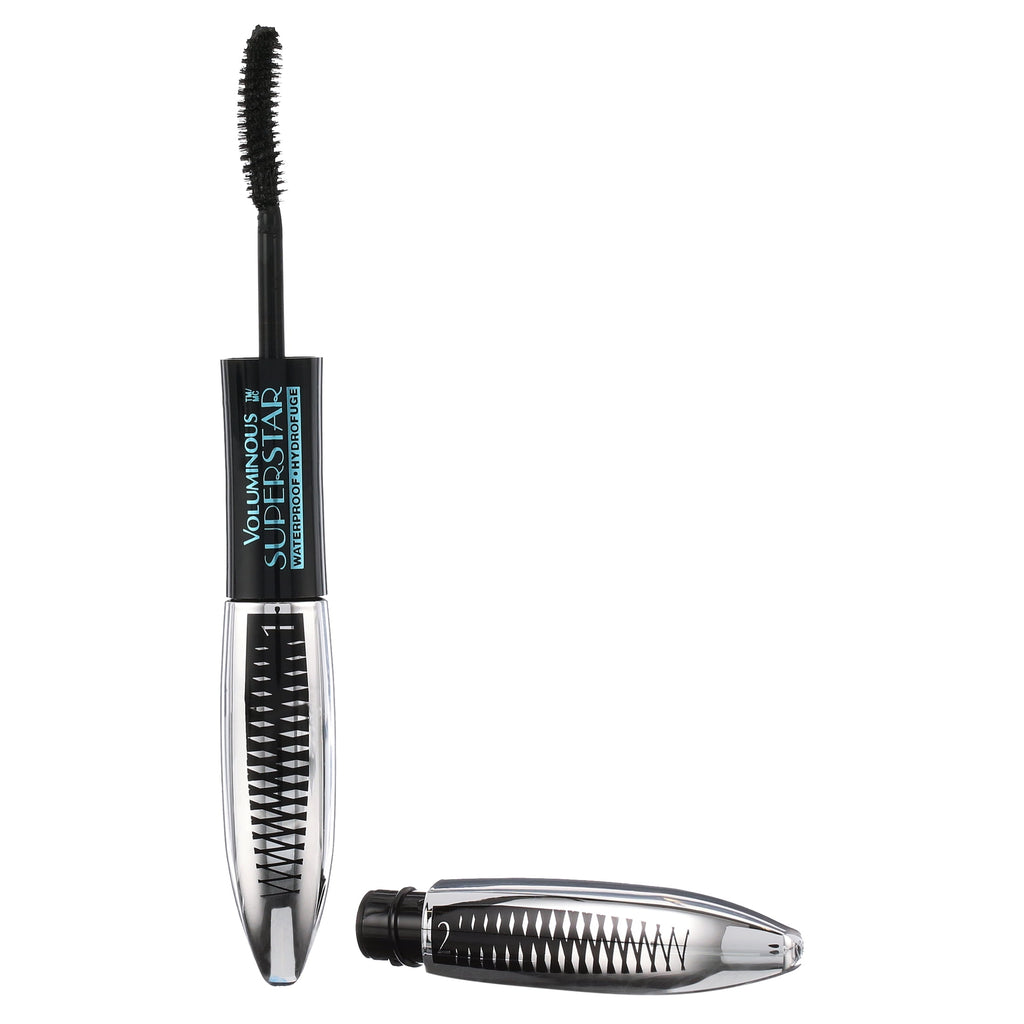L'Oreal Paris Voluminous Superstar Waterproof Mascara, Blackest Black