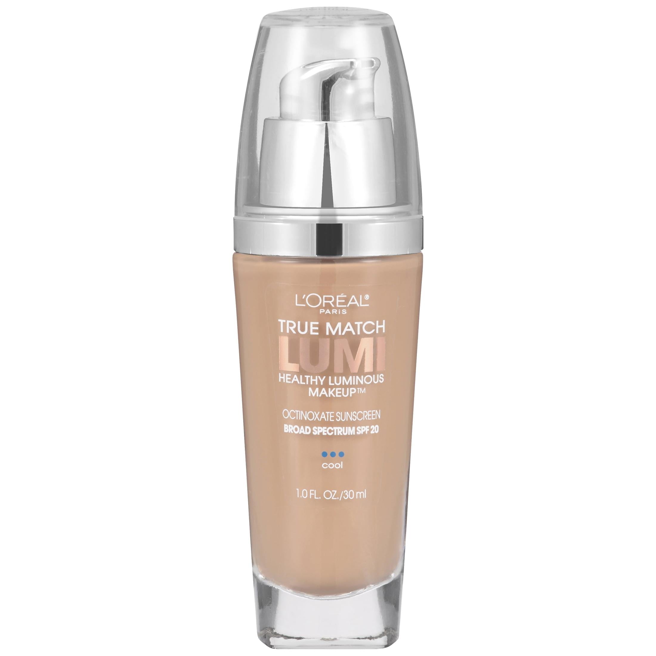 (2 pack) L'Oreal Paris True Match Lumi Liquid Healthy Luminous Foundation, SPF 20, C3 Creamy Natural, 1 fl oz