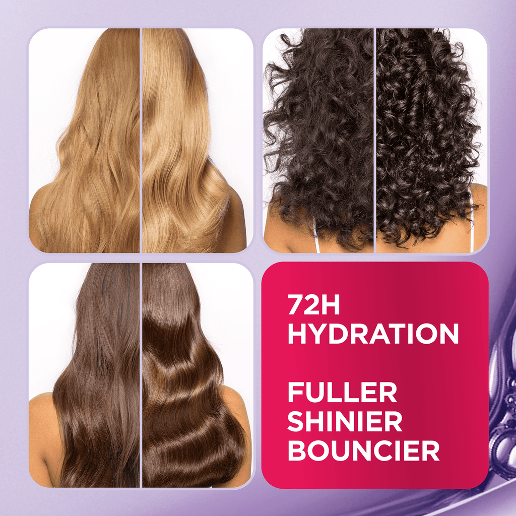 L'Oreal Paris Elvive Hyaluron Plump 72H Hydrating Shampoo, Conditioner, & Moisture Plump Serum Set, 13.5 fl oz