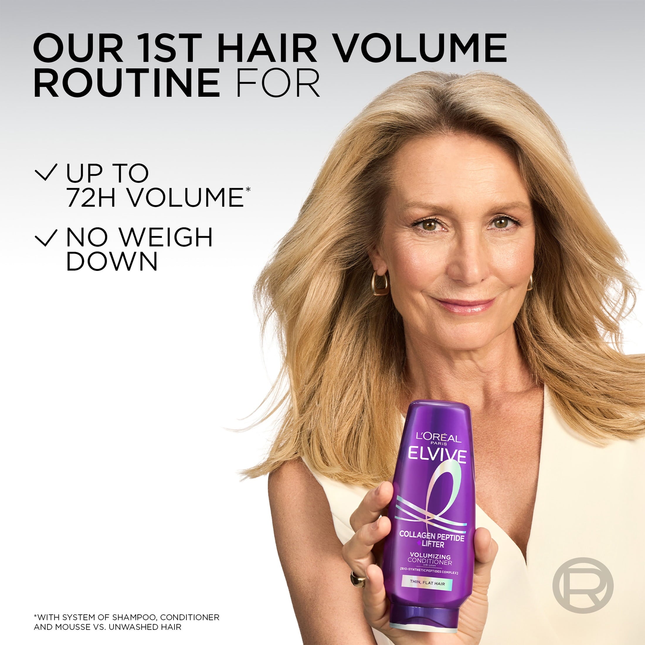 L'Oreal Paris Elvive Collagen Peptide Volumizing Hair Conditioner, 13.5 fl oz