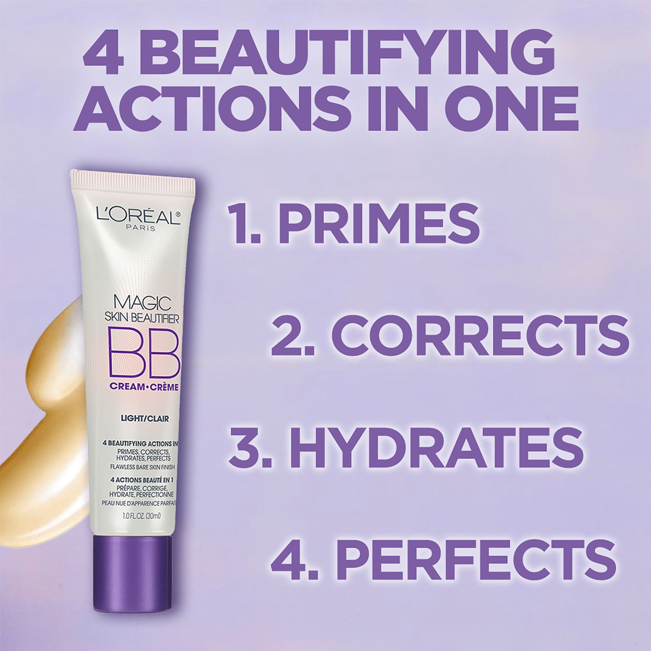L'Oreal Paris Magic Skin Beautifier BB Cream, Anti-Fatigue, 1 fl oz