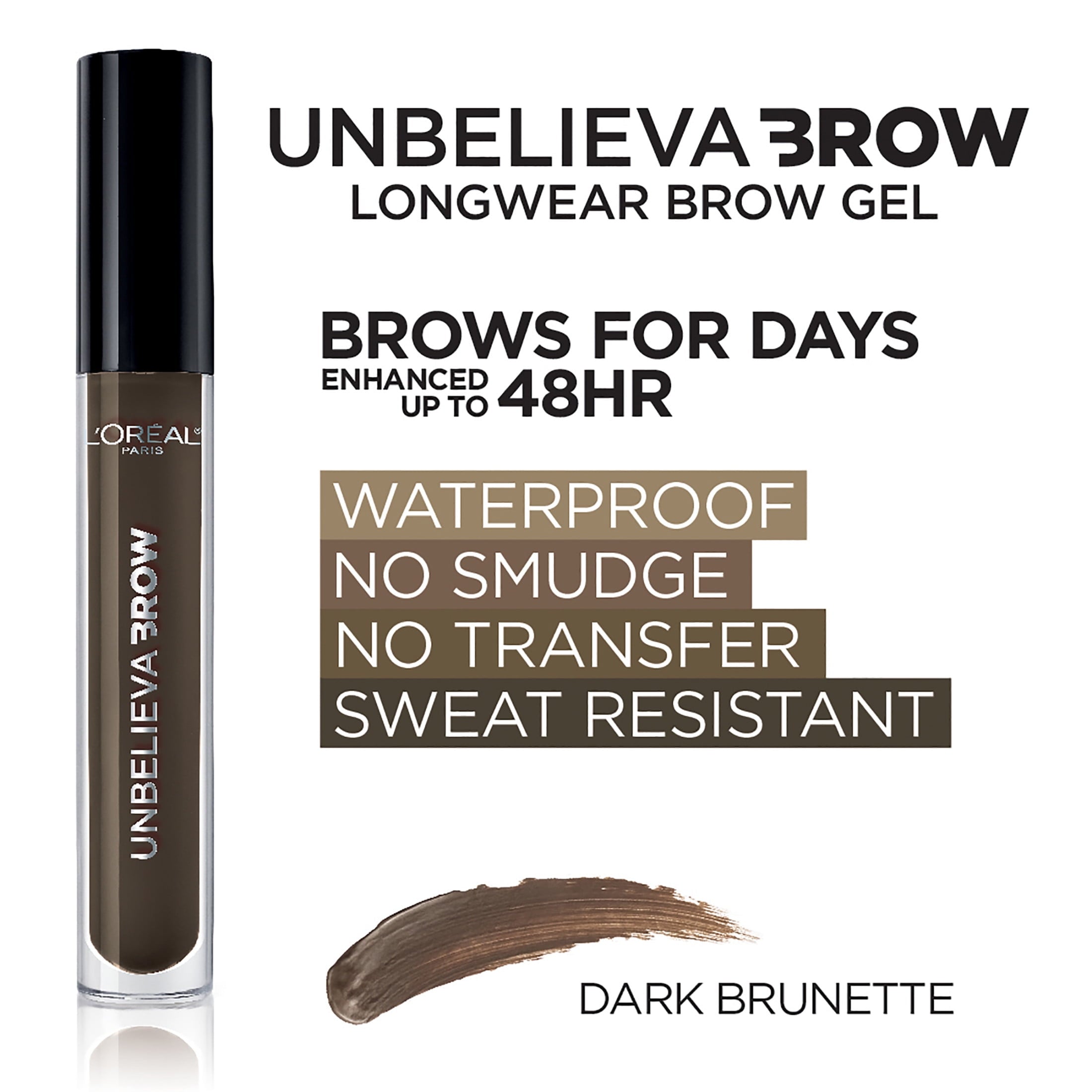 L'Oreal Paris Unbelieva-Brow Longwear Waterproof Tinted Brow Gel - Dark Brunette