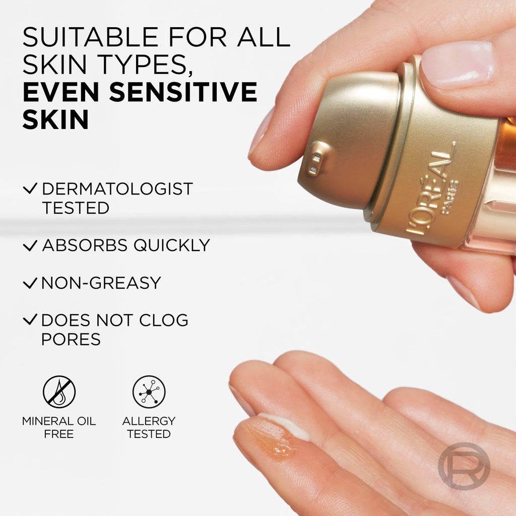L'Oreal Paris Age Perfect Serum Le Duo, Brightening, Firming and Anti-Aging Serum for Face with Vitamins B3 and C, 1.0 fl. oz.