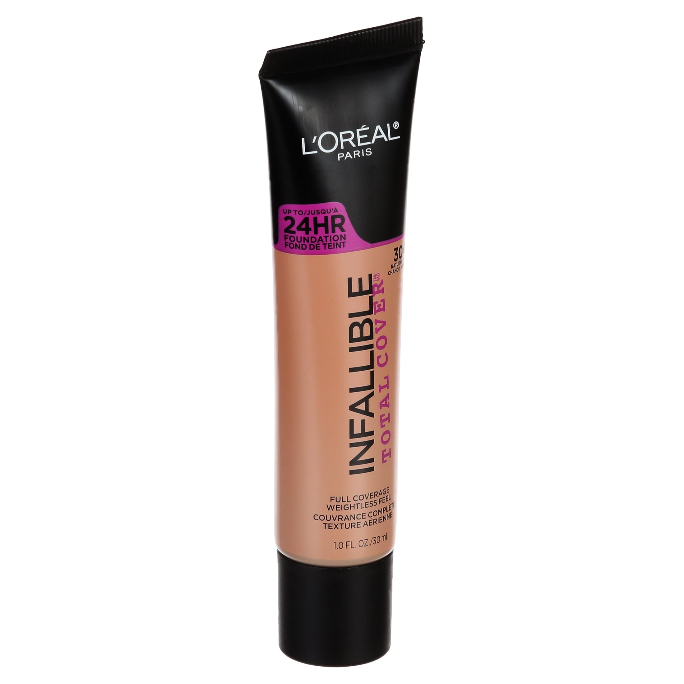 L'Oreal Paris Infallible Total Cover Liquid Foundation, Natural Buff, 1 fl oz
