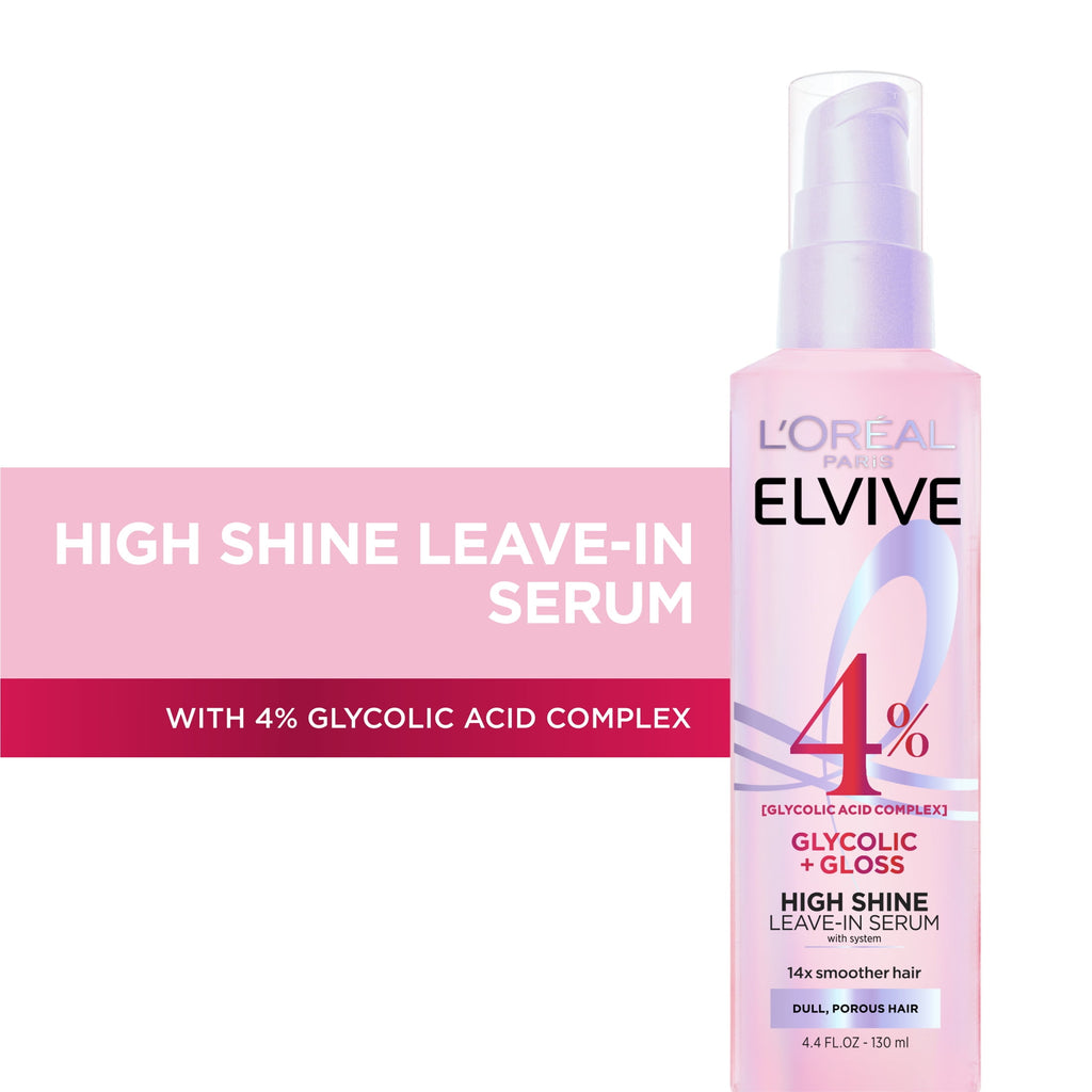 L'Oreal Paris Elvive Glycolic Gloss Shine Enhancing Serum, 4.4 fl oz