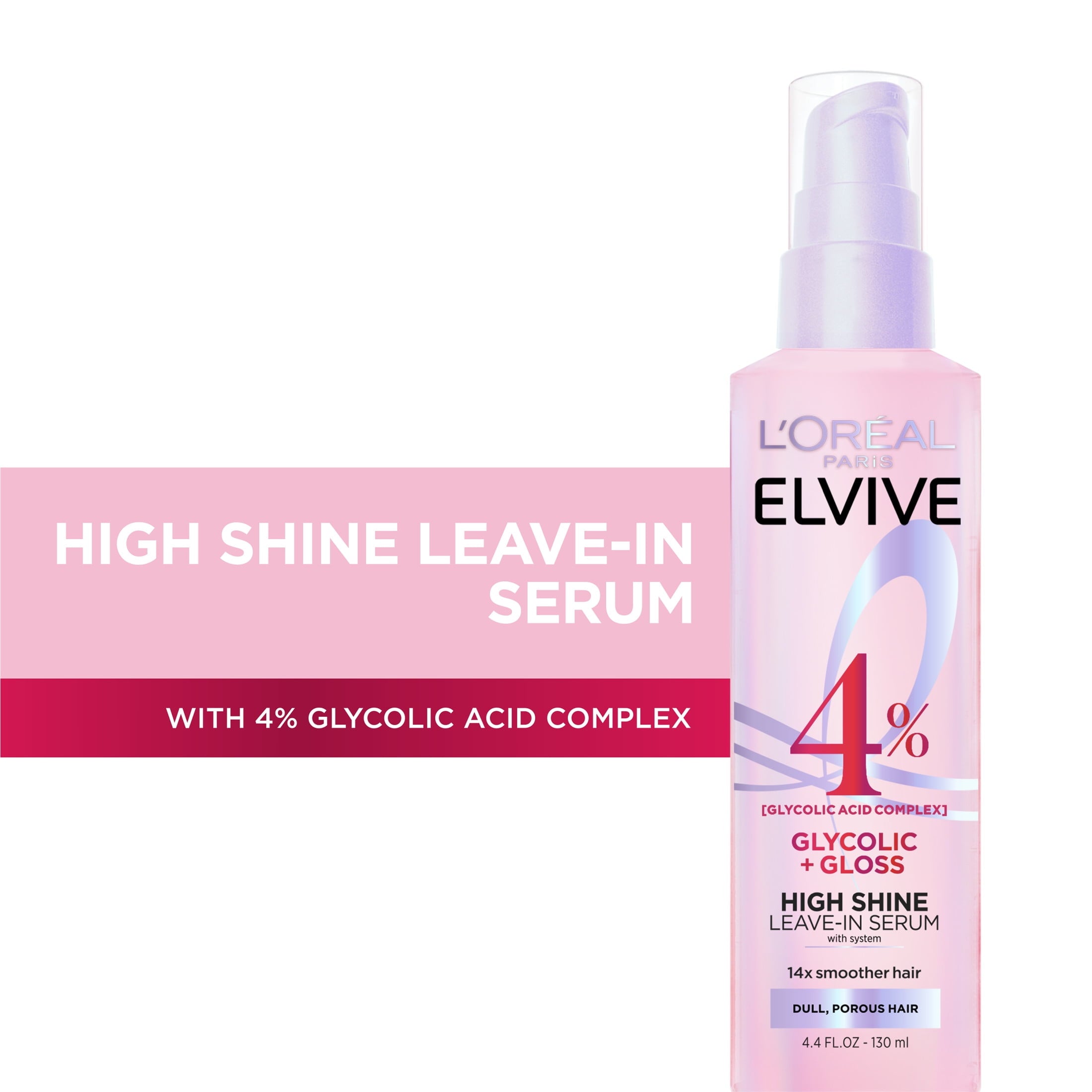 L'Oreal Paris Elvive Glycolic Gloss Shine Enhancing Serum, 4.4 fl oz