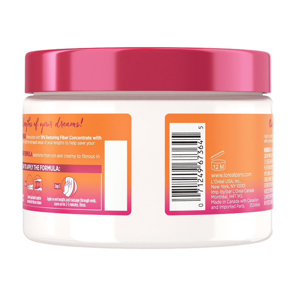 L'Oreal Paris Elvive Dream Lengths Savior Fiber Hair Mask, 12 fl oz
