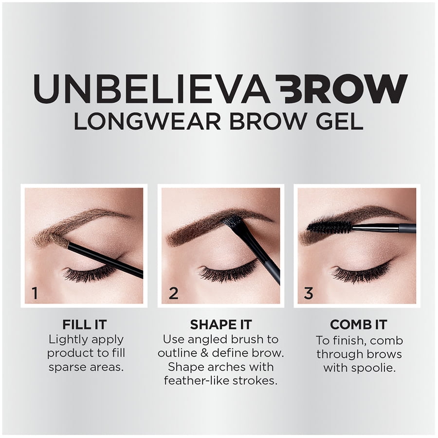 L'Oreal Paris Unbelieva-Brow Longwear Waterproof Tinted Gel, Blonde, 0.15 oz
