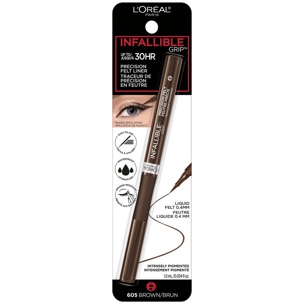 L'Oreal Paris Infallible Precision Felt Waterproof Eyeliner, Brown