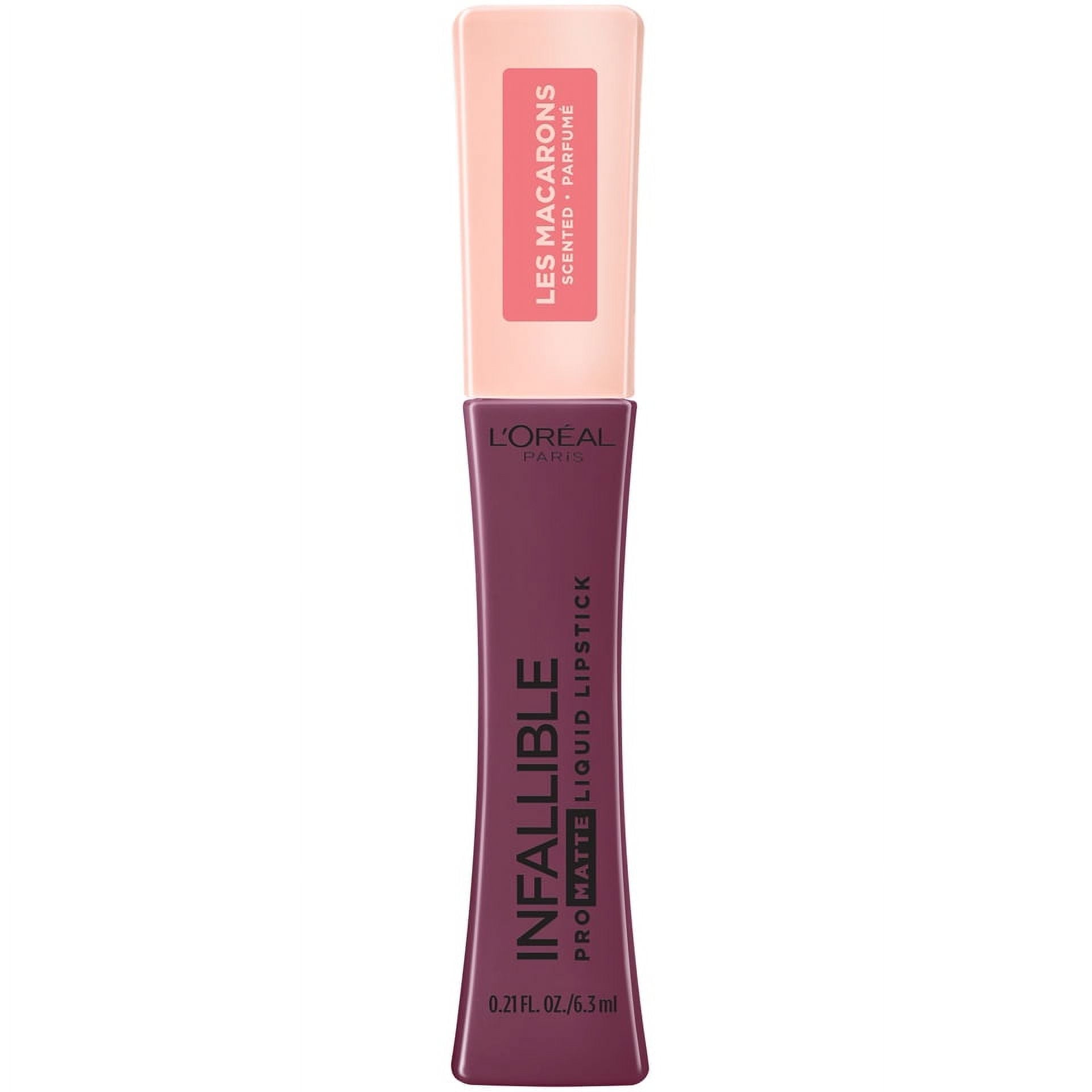 L'Oreal Paris Infallible Pro-Matte Les Macarons Scented Liquid Lipstick, Blackcurrant Crush