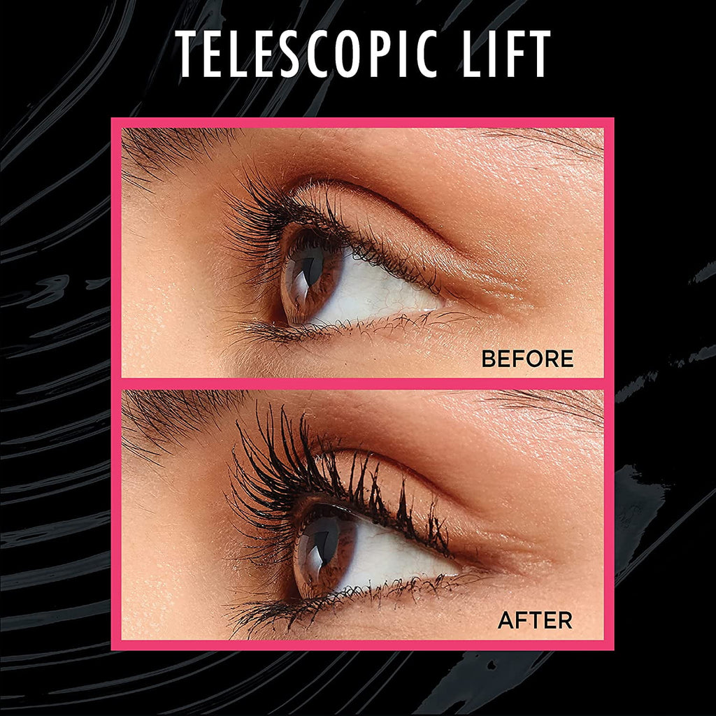 L'Oréal Paris Telescopic Lift Waterproof Mascara, Black, 0.33 fl oz