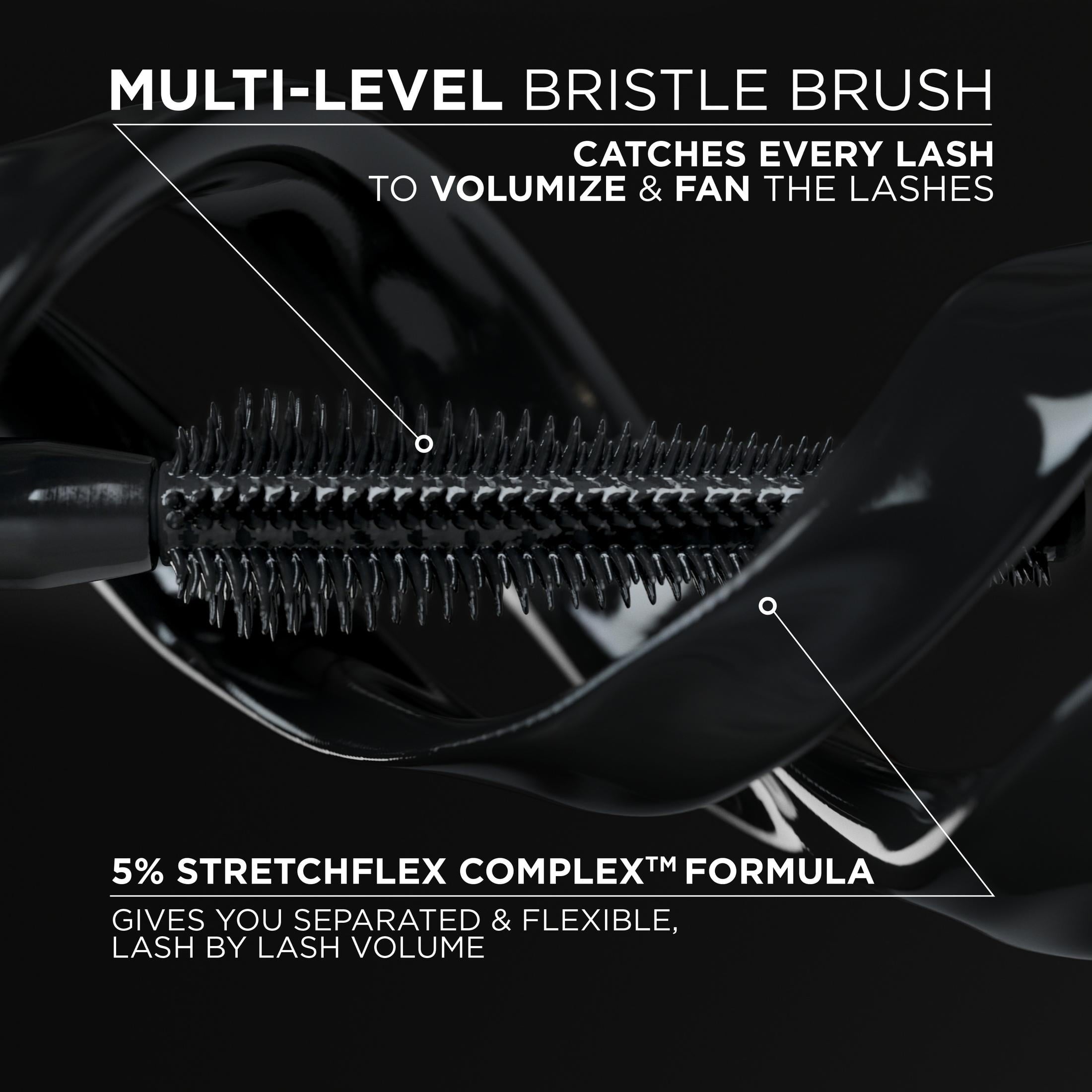 L'Oreal Paris Voluminous Panorama Smudge Resistant Mascara, Blackest Black
