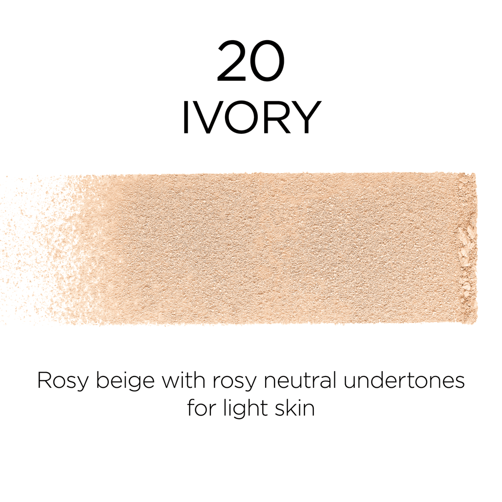 (2 pack) L'Oreal Paris Infallible Fresh Wear 24 Hr Powder Foundation Makeup, 020 Ivory, 1 fl oz