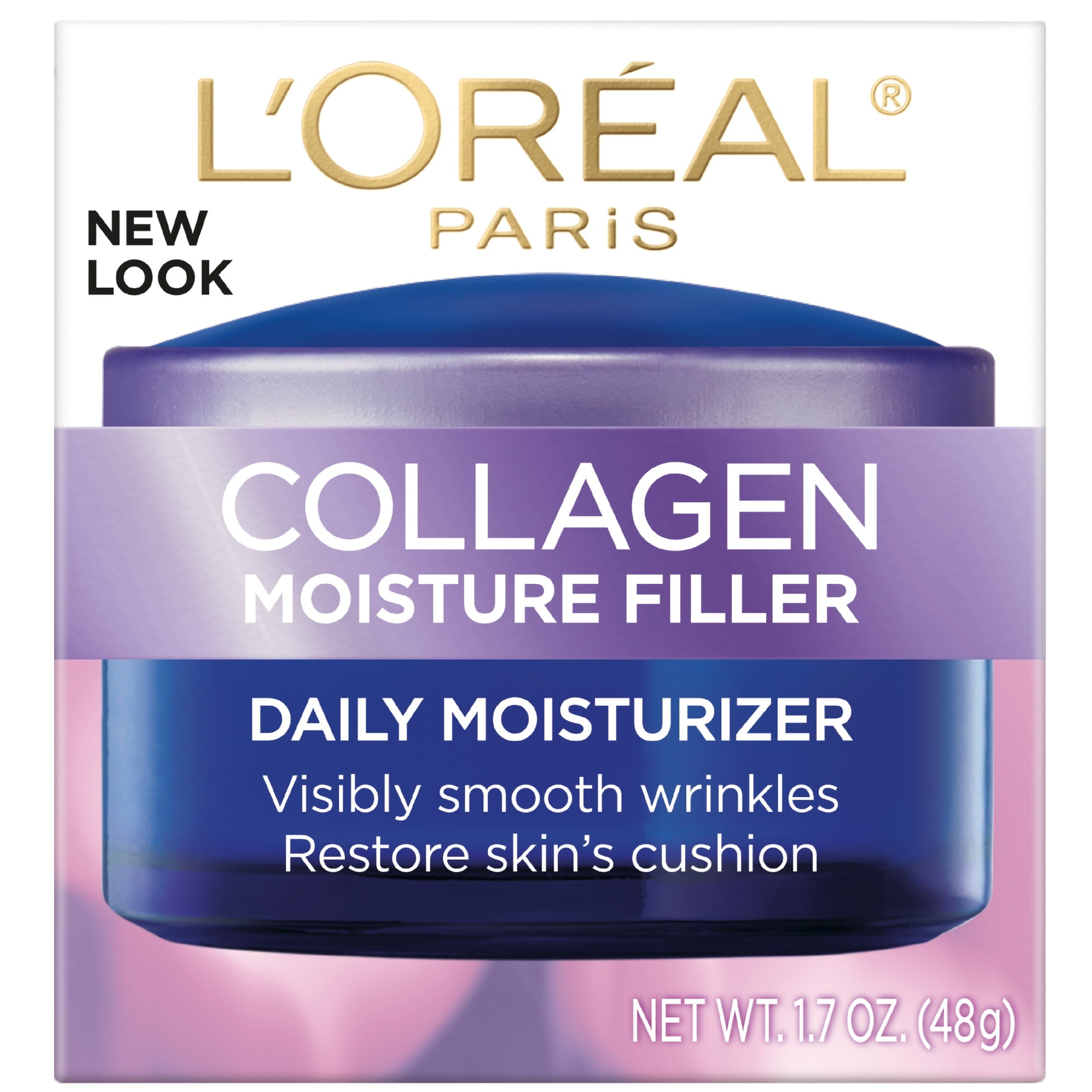 L'Oreal Paris Collagen Moisture Filler Facial Day Night Cream, Anti-Aging, 1.7 oz