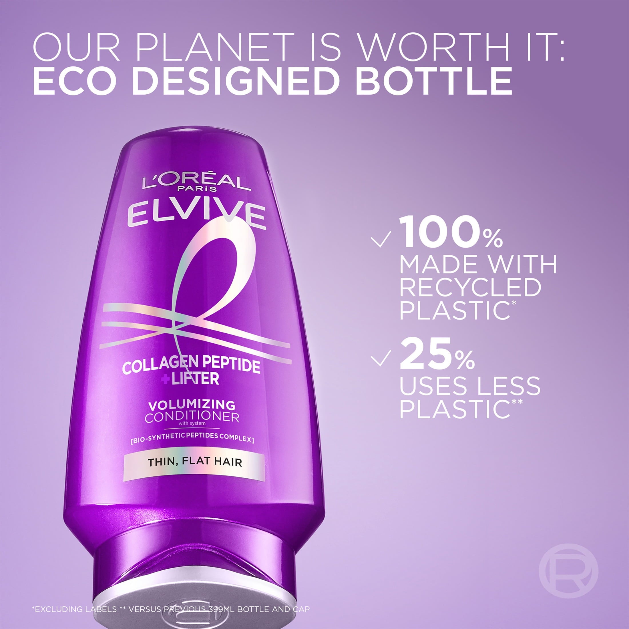 L'Oreal Paris Elvive Collagen Peptide Volumizing Hair Conditioner, 13.5 fl oz
