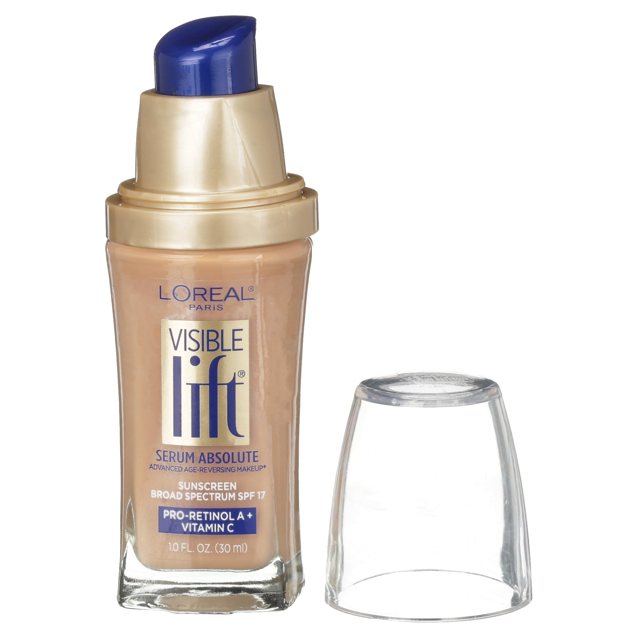 L'Oreal Paris Visible Lift Serum Foundation Makeup, 147 Creamy Natural, 1 fl oz