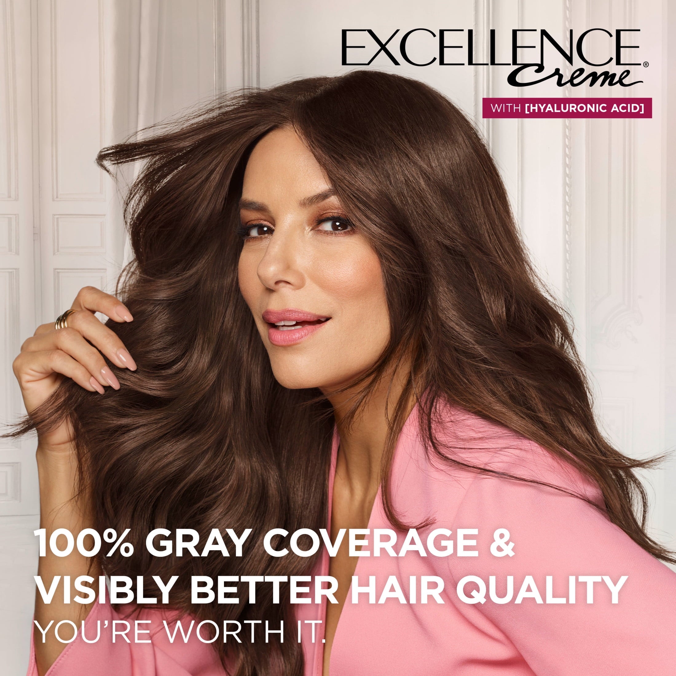 L'Oreal Paris Excellence Creme Permanent Hair Color, 5 Medium Brown, Triple Protection, 1 Kit
